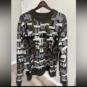 Rag And Bone Wool Sweater Reversible Mens Large